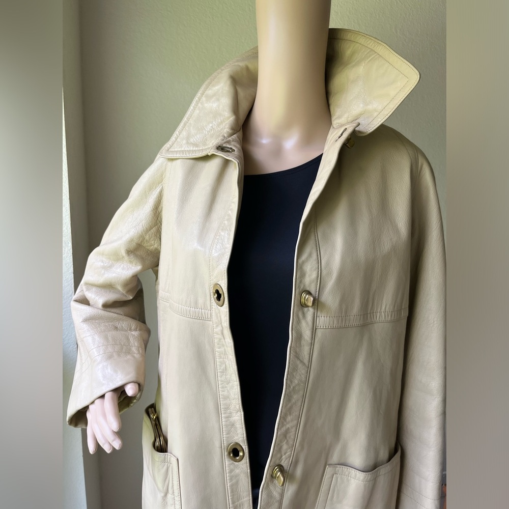 Bonnie Cashin Leather Trench Coat w/ Coin Purse